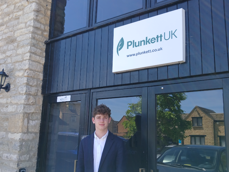Patrick outside Plunkett